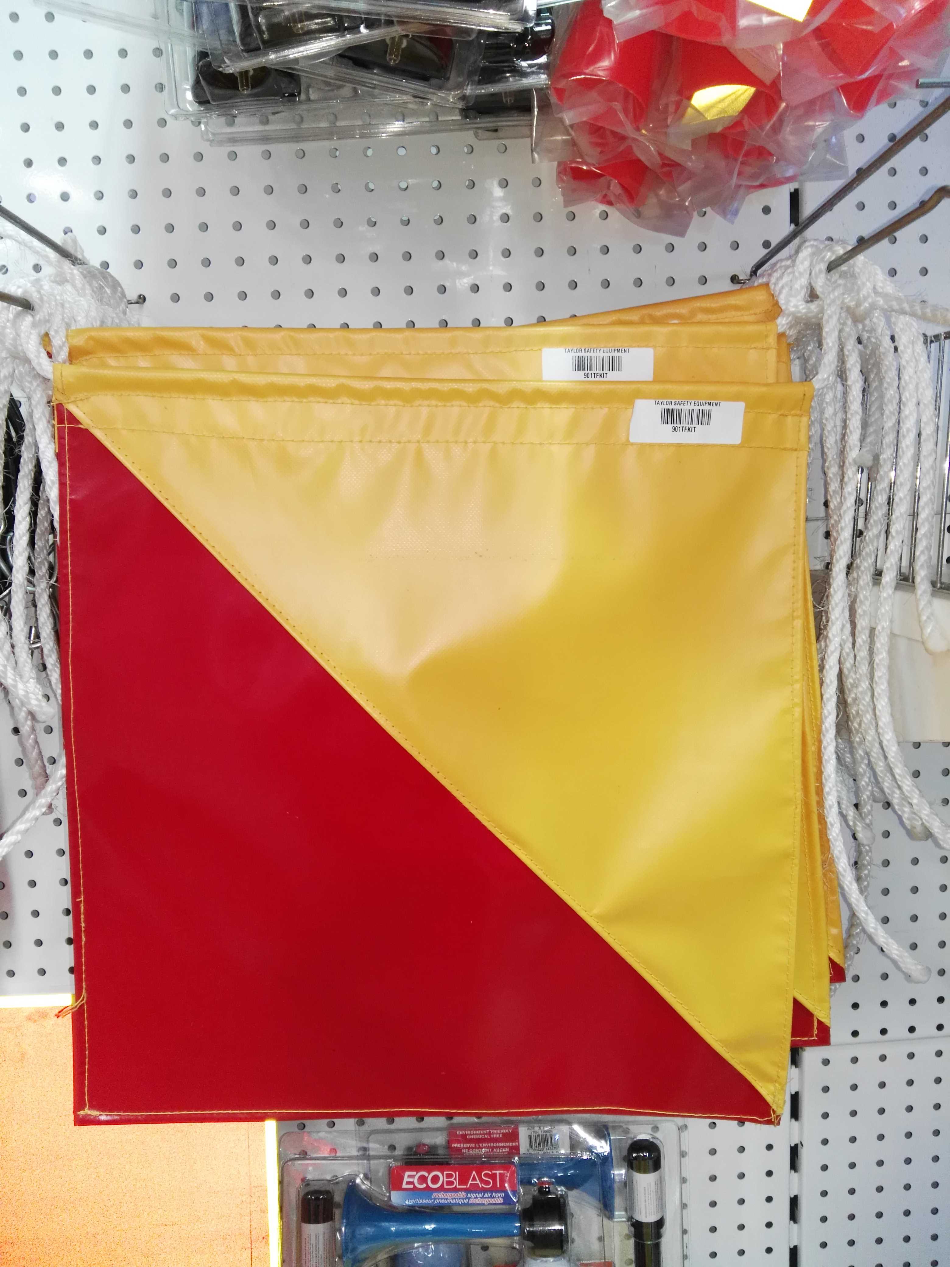 Taylor Safety Equipment Wide Load Flag with Rope